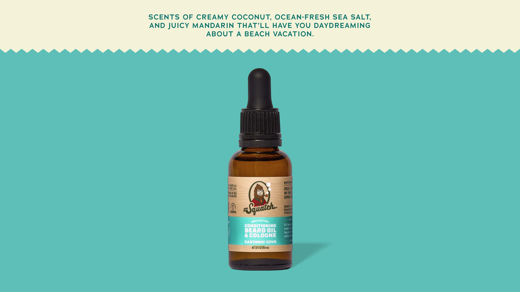 Castaway Cove Beard Oil & Cologne - Cozy Glow