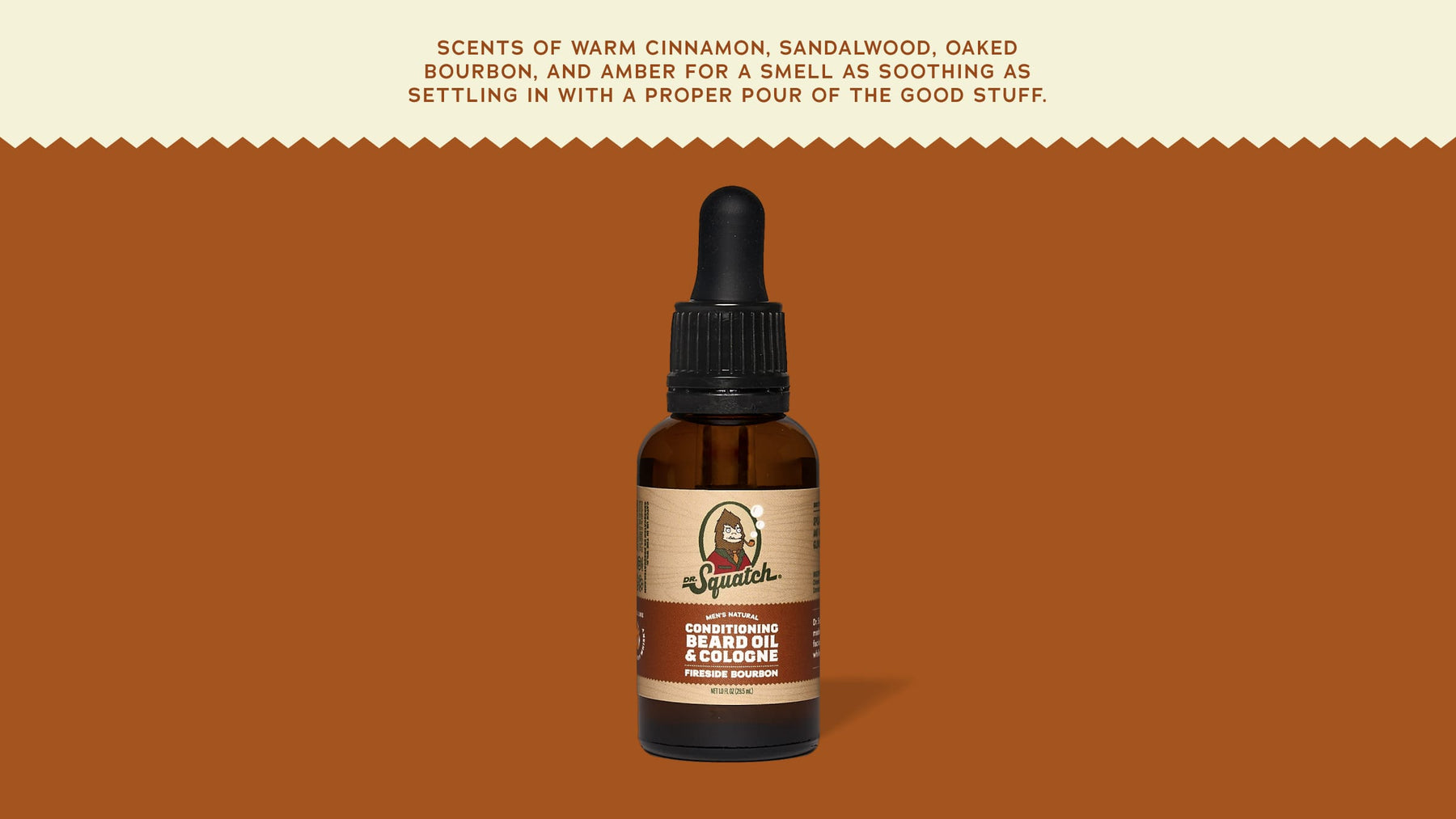 Conditioning Beard Oil & Cologne Fireside Bourbon - Bright Scent