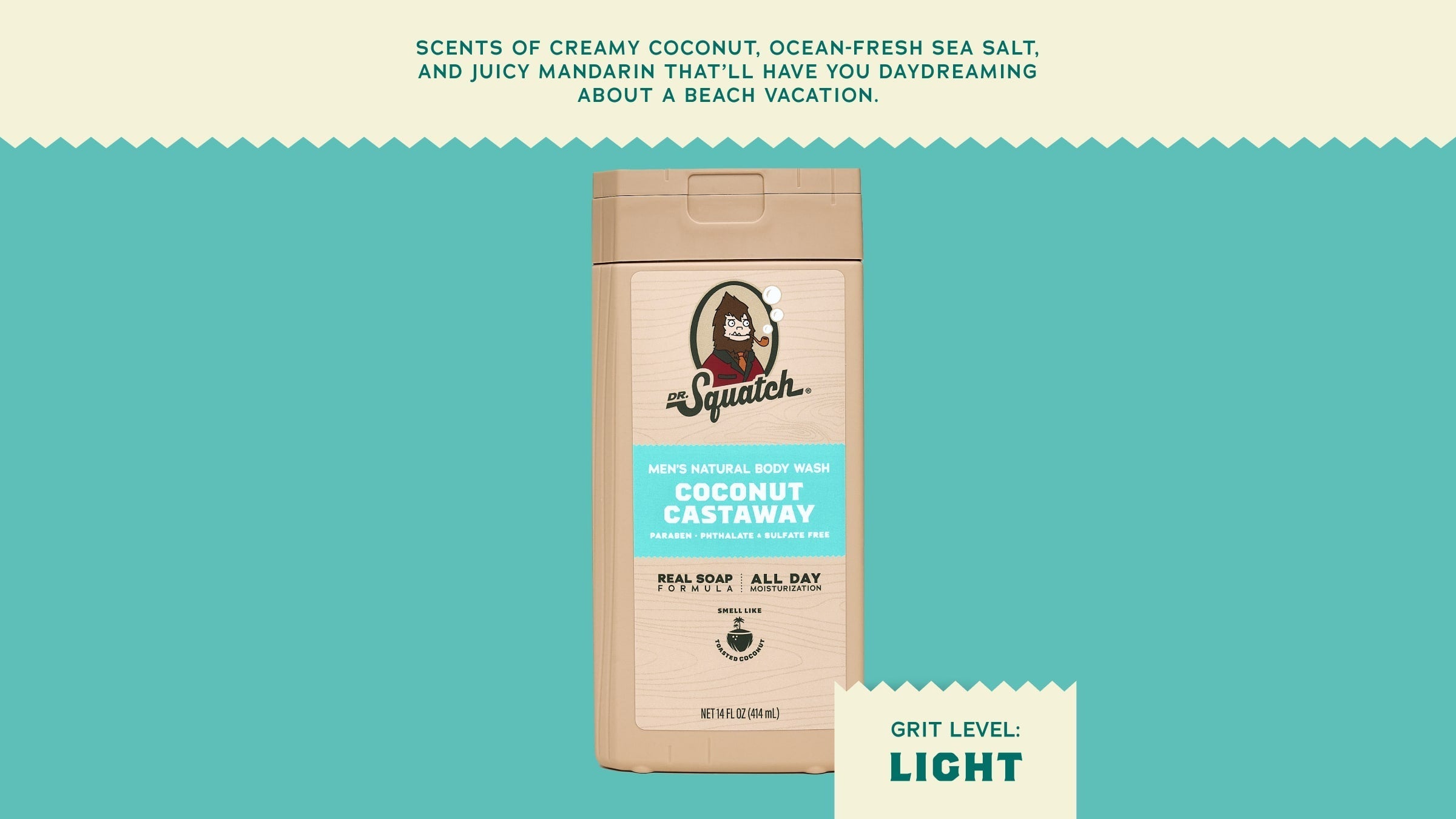 14 oz Coconut Castaway Body Wash - Clean Mood