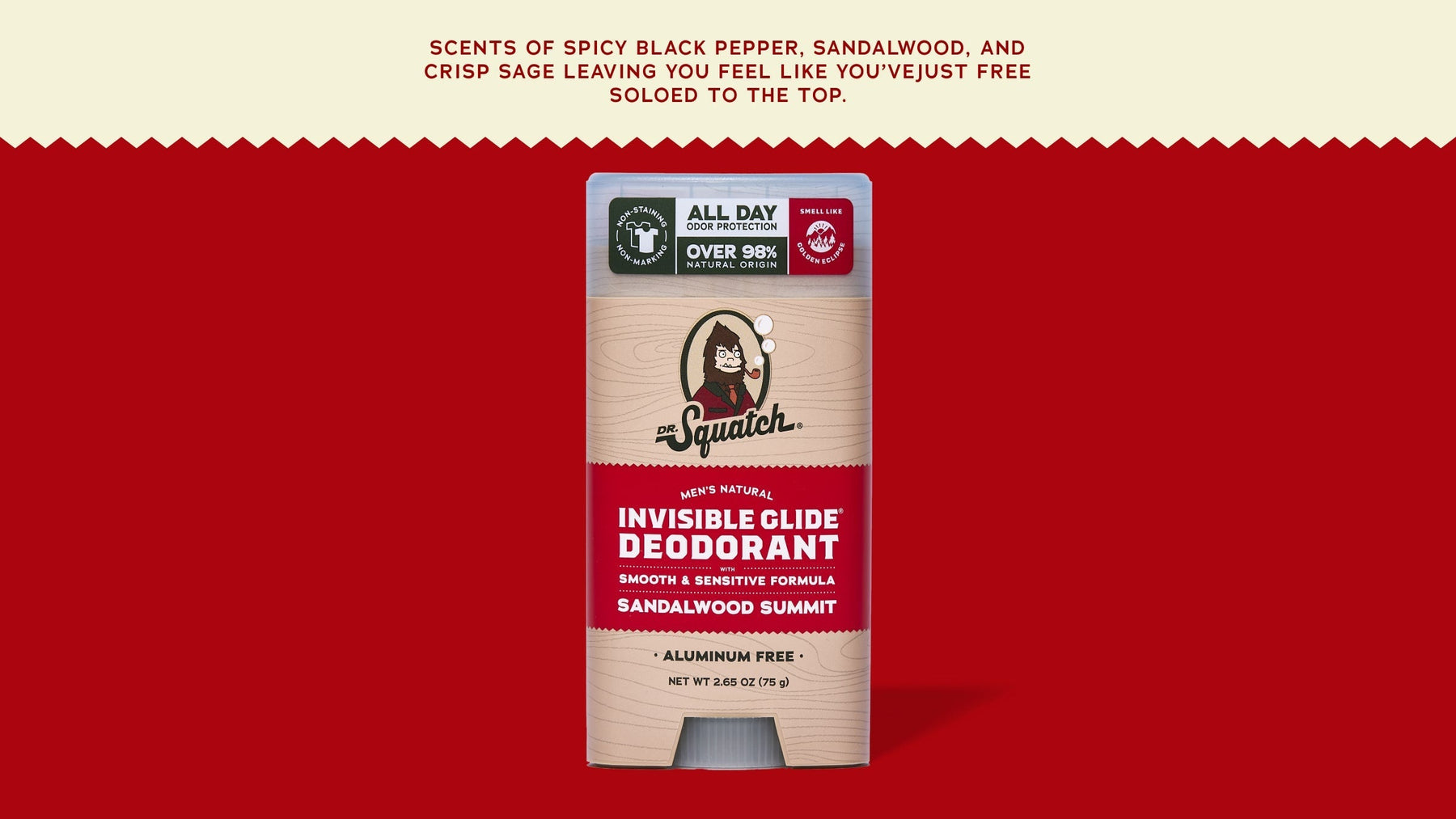 Sandalwood Summit Invisible Glide Deodorant - Clean Mood