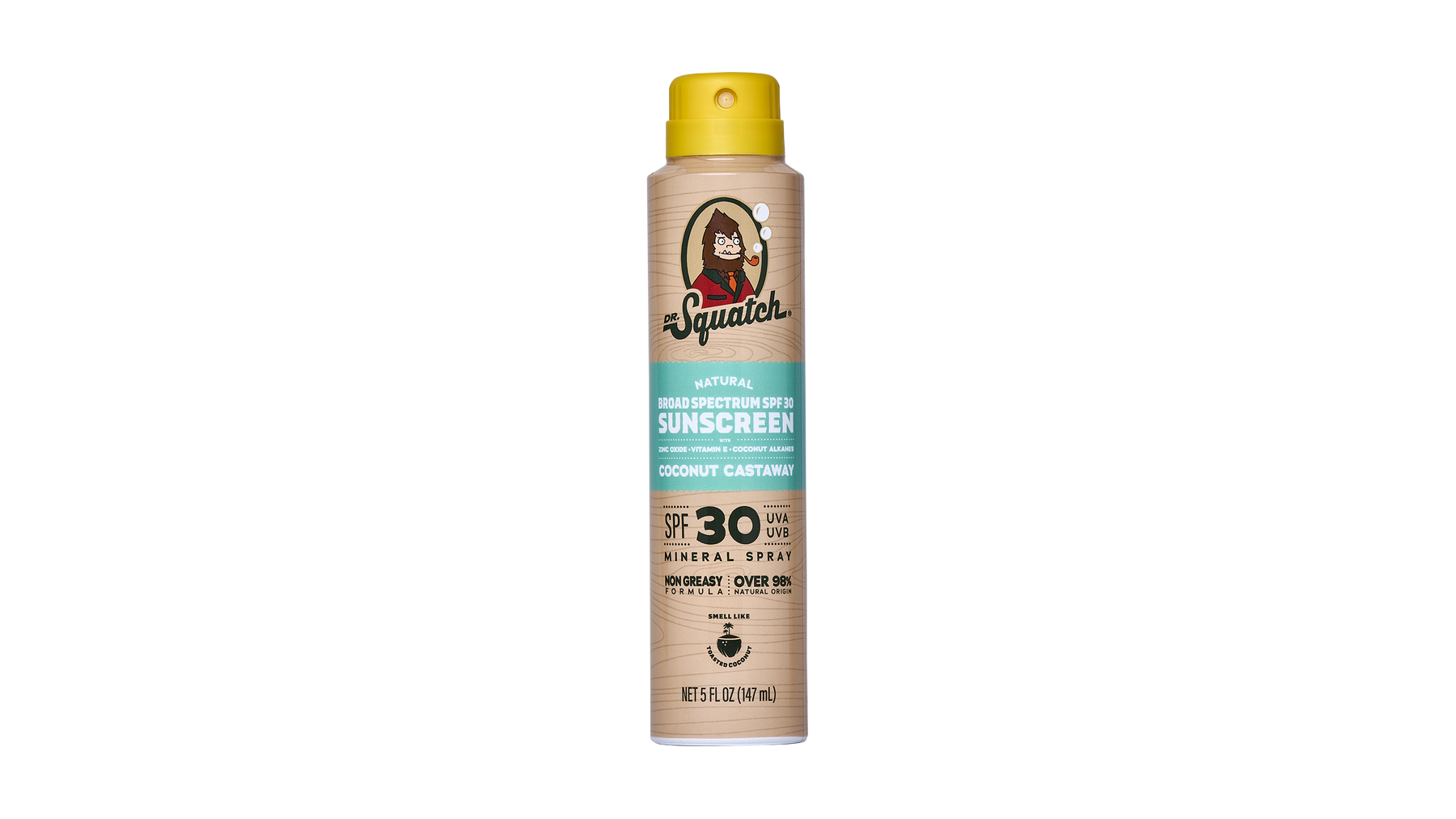 Dr. Squatch Spray | SPF 30 UVA/UVB Protection | Non-Greasy Mineral Sunscreen for Men - Calm Care