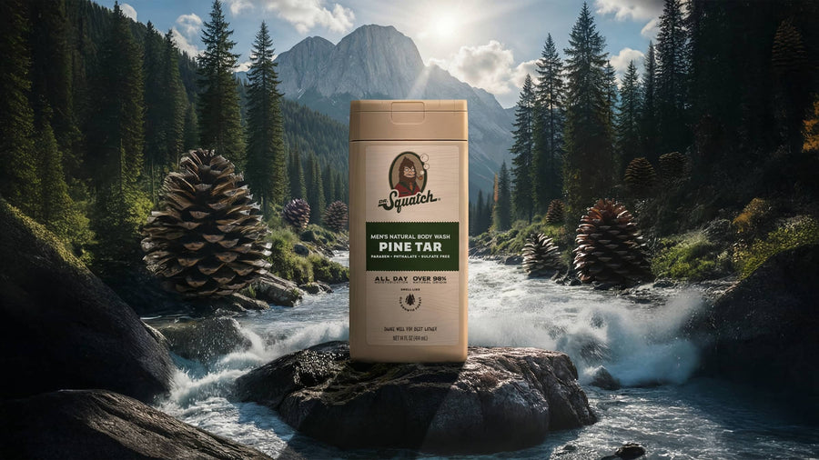 14 oz Pine Tar Exfoliating Body Wash - Classic Notes