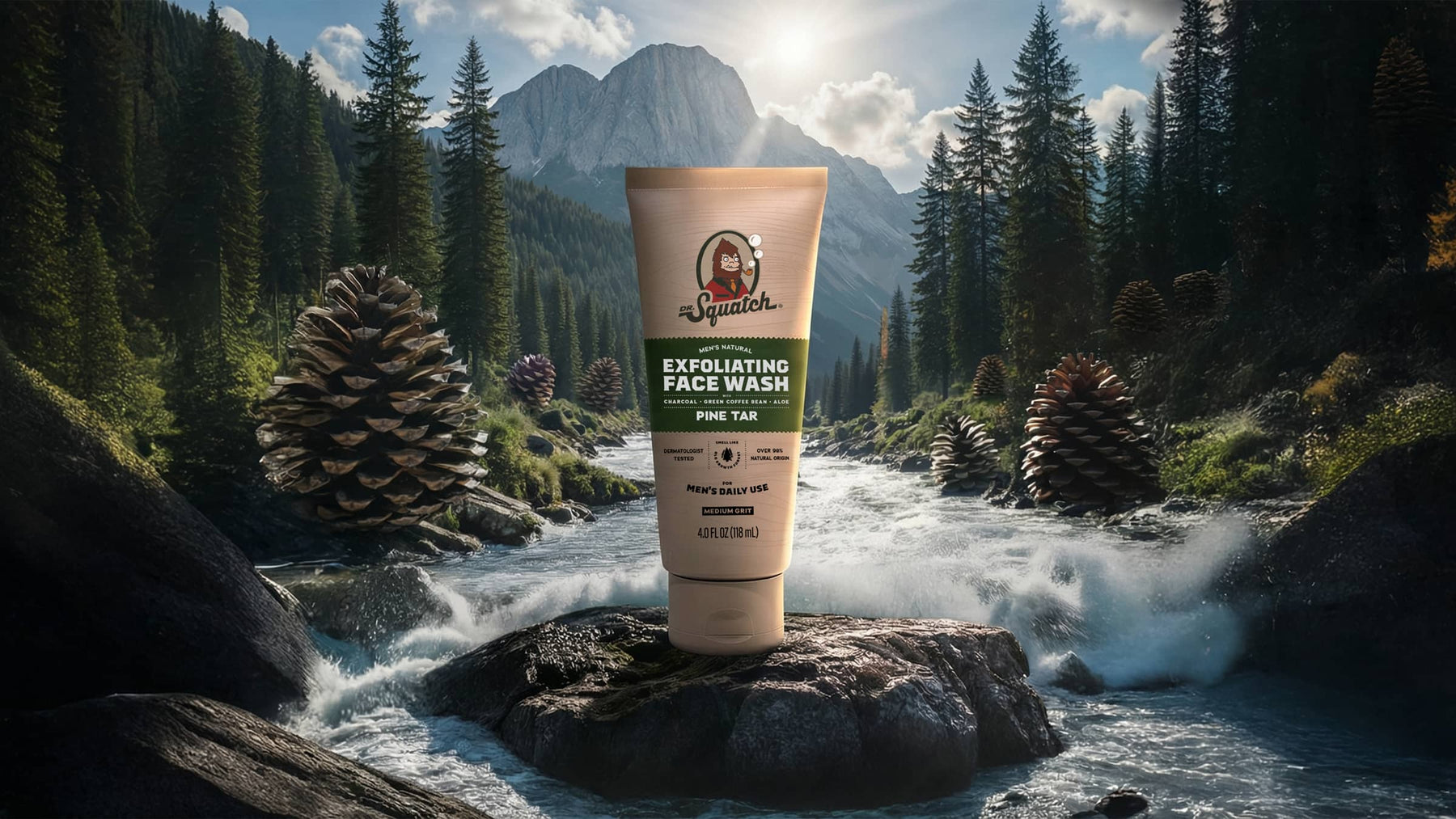 Pine Tar Exfoliating Face Wash - Classic Notes