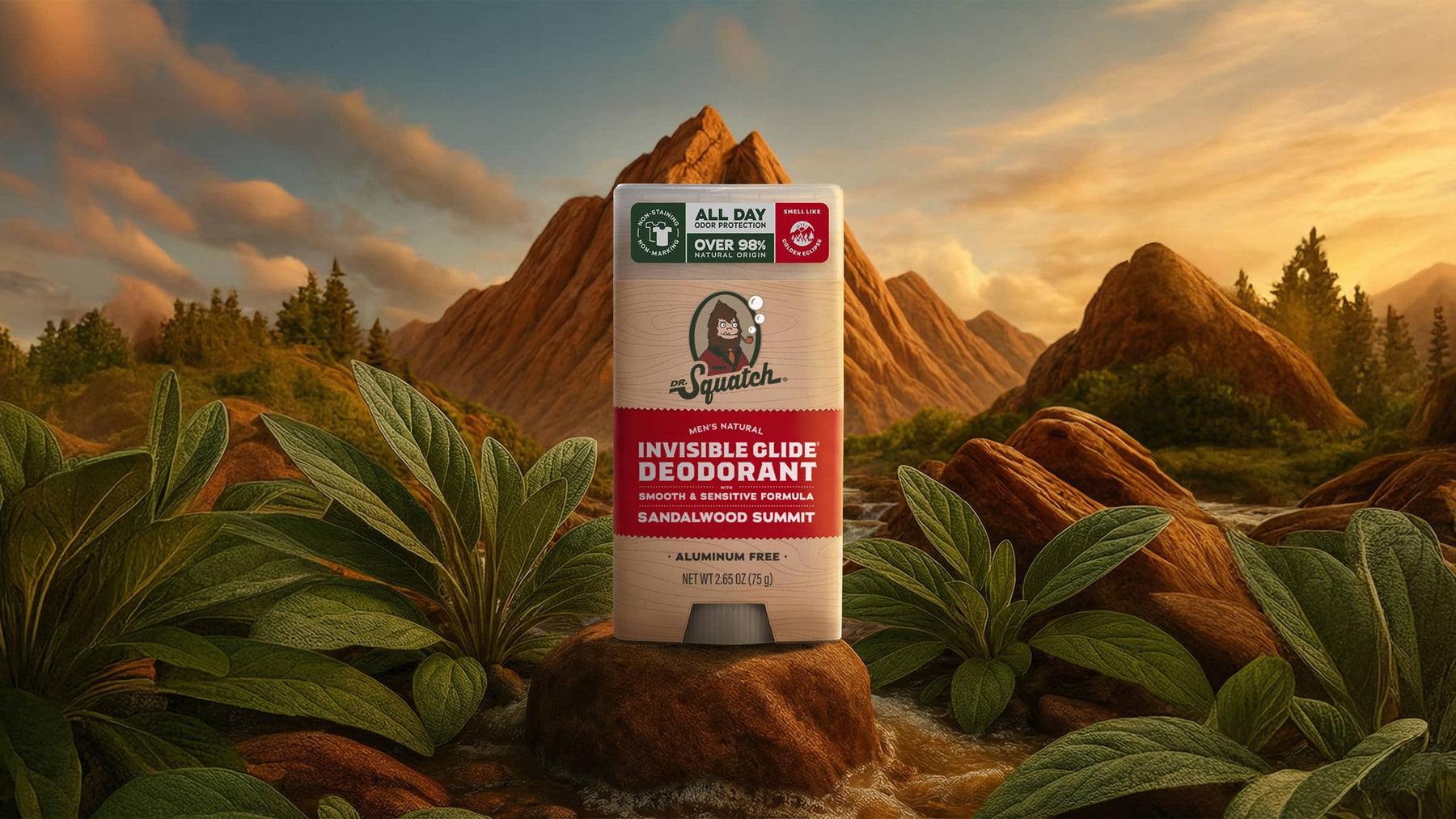 Sandalwood Summit Invisible Glide Deodorant - Clean Mood