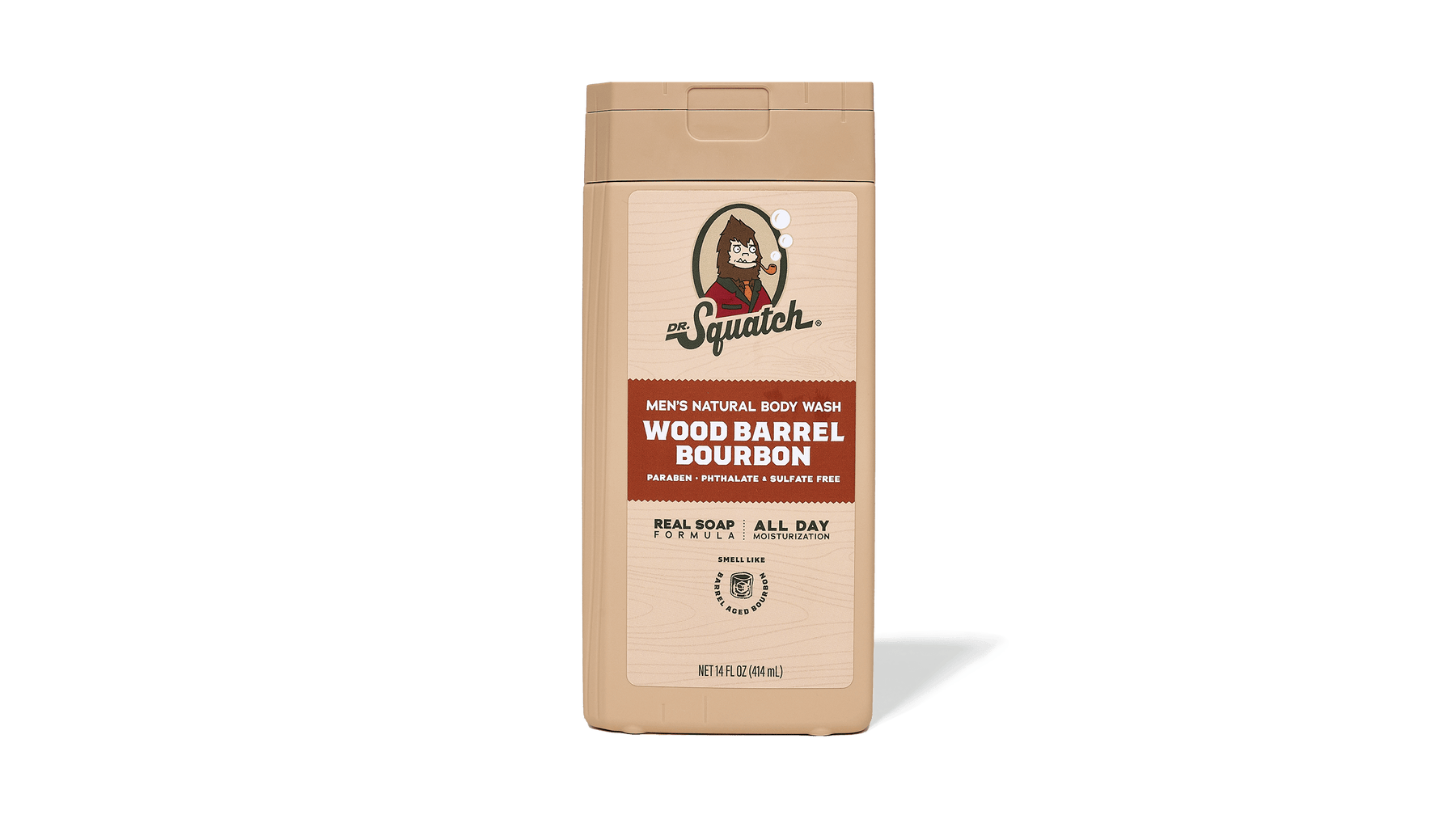 14 oz Wood Barrel Bourbon Body Wash - Cozy Glow
